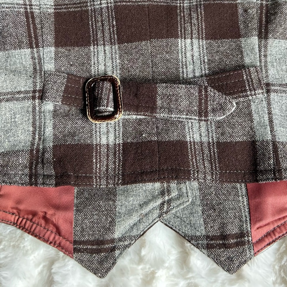 Vintage Wool Plaid Lined Vest - Picture 8 of 11